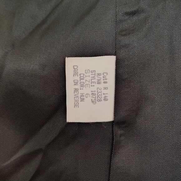 Vintage 90s Dark Forest Green KRISTEN BLAKE Wool Double Breasted Long Overcoat - Picture 5 of 6